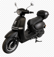 Load image into Gallery viewer, Zoopa Nova Electric Moped - Matt Black with Black Trim - 3000 Watt Motor - 72V 40ah Li-Ion Battery