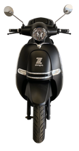 Load image into Gallery viewer, Zoopa Nova Matt Black Electric Moped/ Black Ttrim