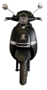 Zoopa Nova Matt Black Electric Moped/ Black Ttrim