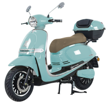 Load image into Gallery viewer, Zoopa Nova Mint Blue Electric Moped